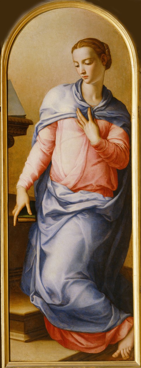 Szűz Angyali üdvözlet, 1540-1545 alkotó: Agnolo Bronzino