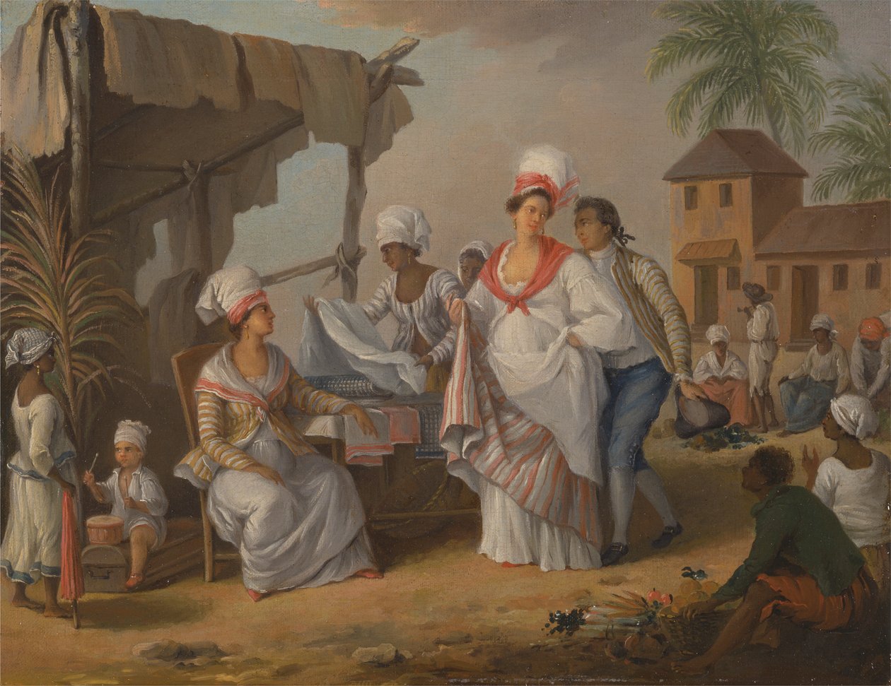 Piacnap, Roseau, Dominika alkotó: Agostino Brunias