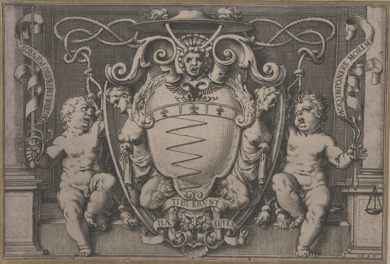 Filippo Sega bíboros címere alkotó: Agostino Carracci