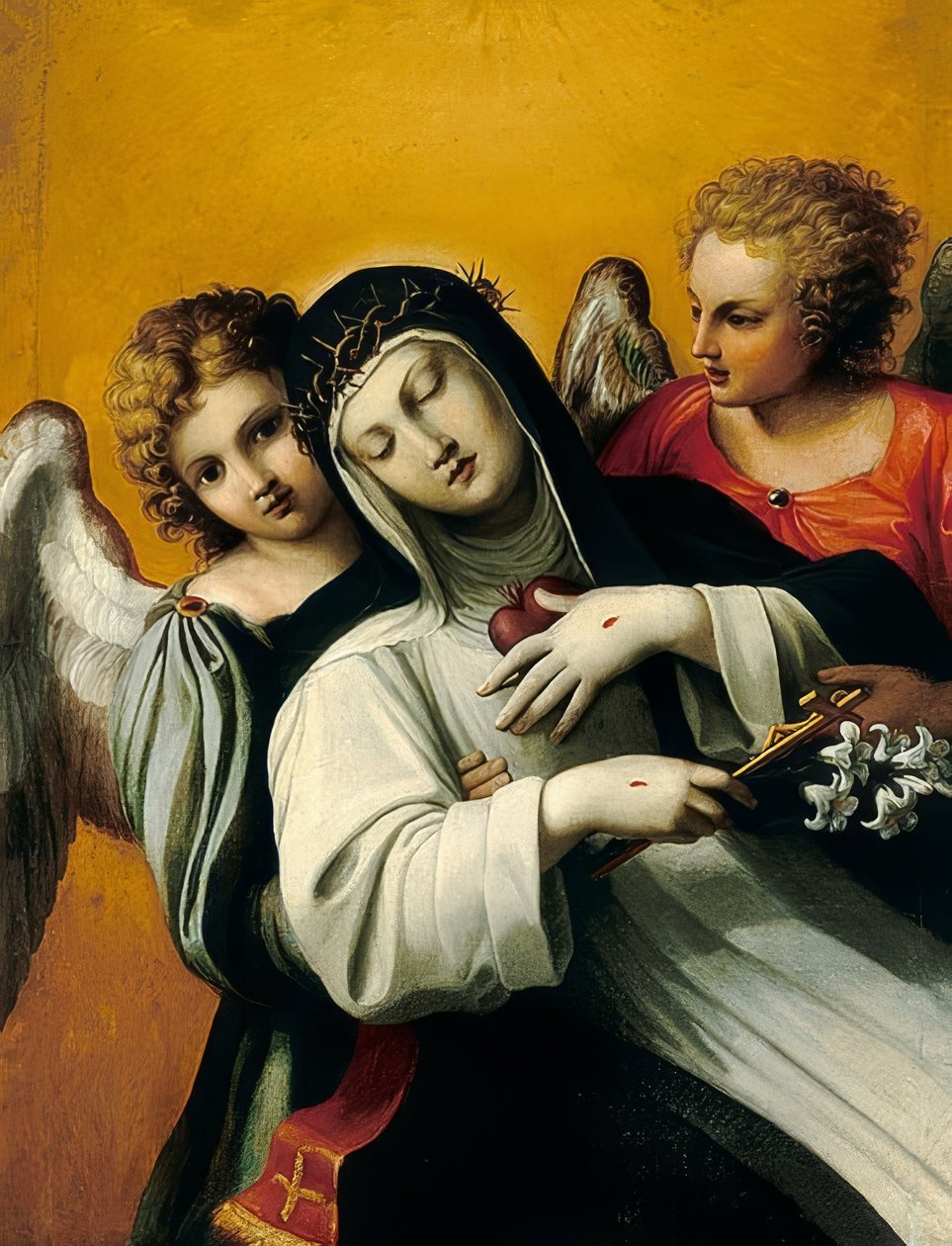 Szent Katalin elragadtatása alkotó: Agostino Carracci