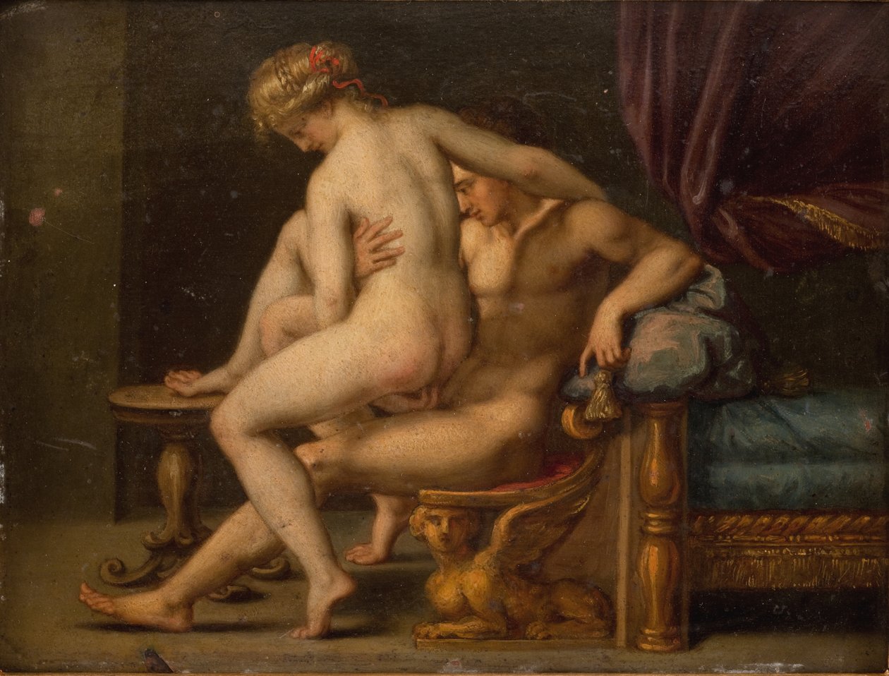 Meztelenség férfival és nővel alkotó: Agostino Carracci
