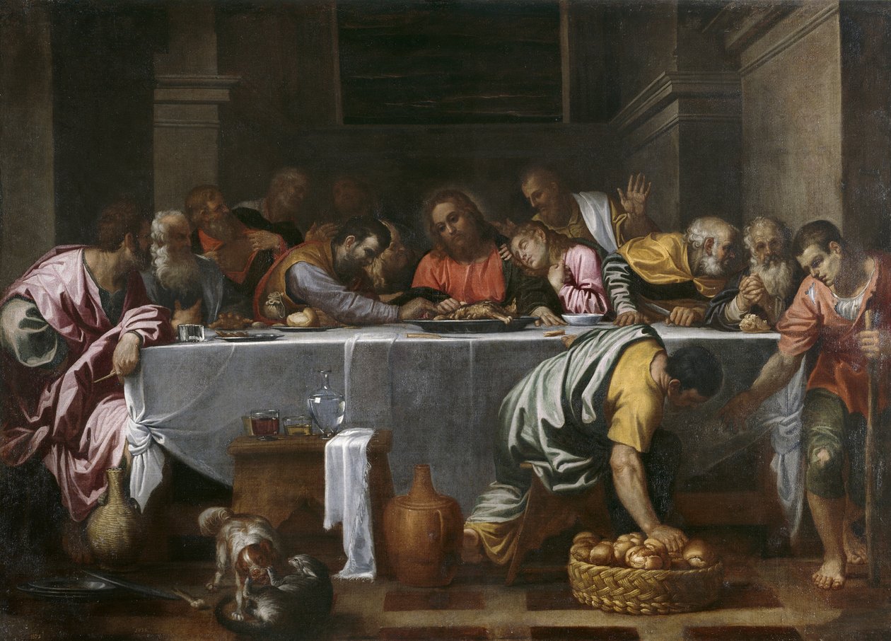 Az utolsó vacsora alkotó: Agostino Carracci