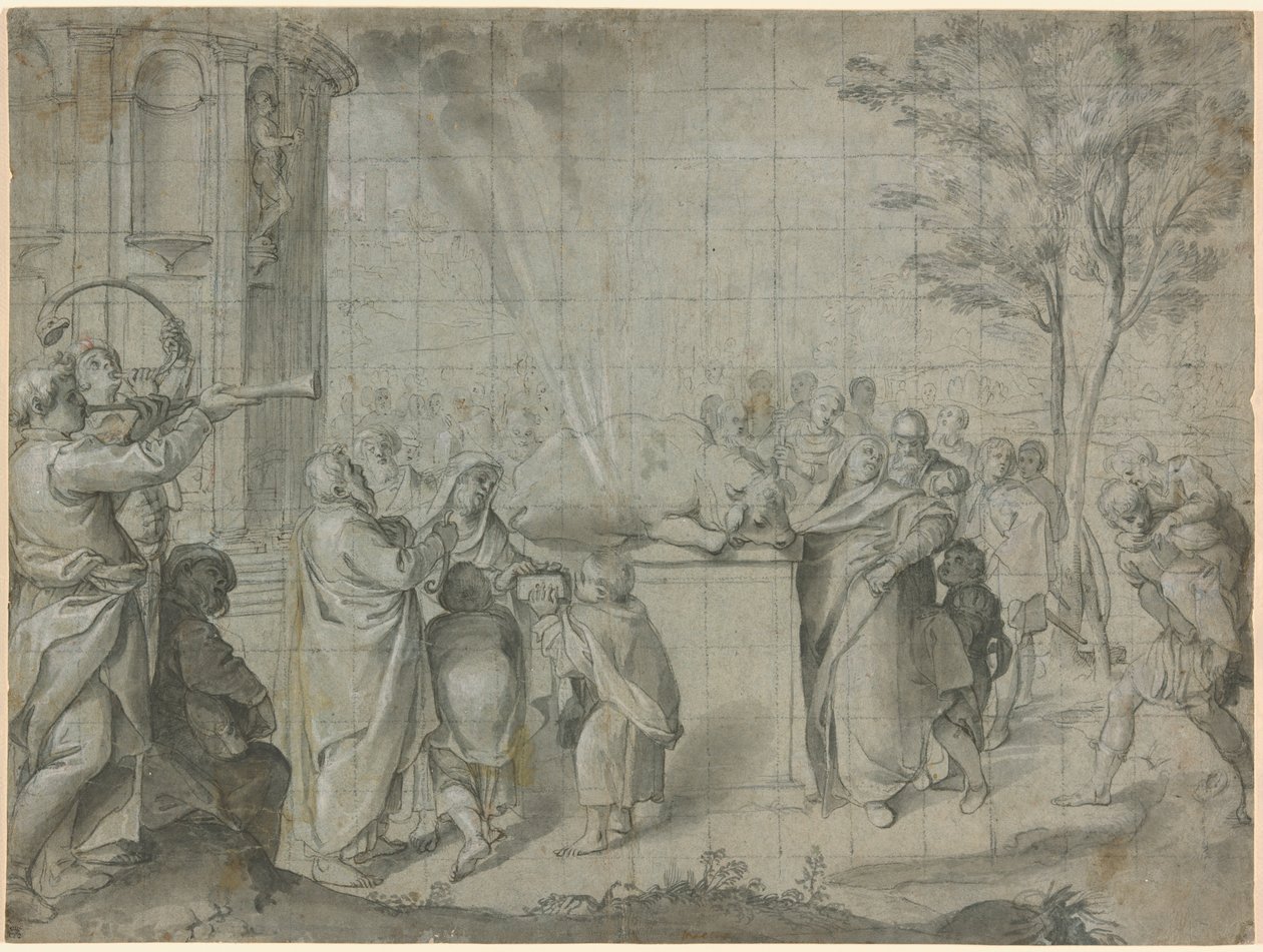 Pelias feláldozása Neptunusznak alkotó: Agostino Carracci