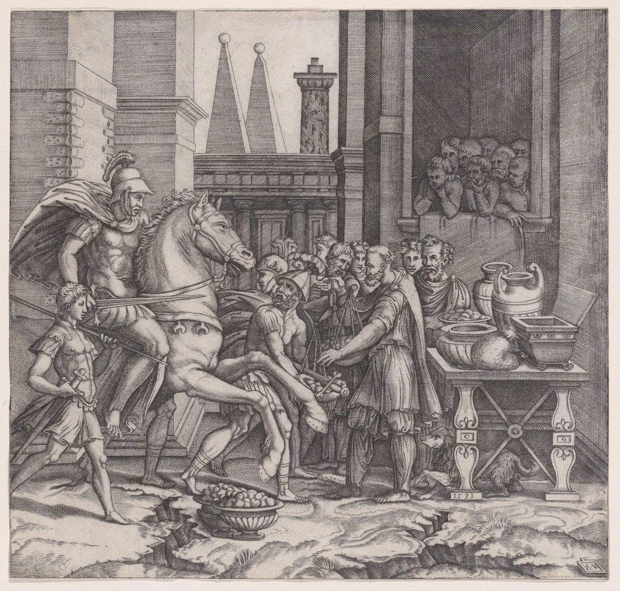 Camillus, 1531-ben. alkotó: Agostino Veneziano