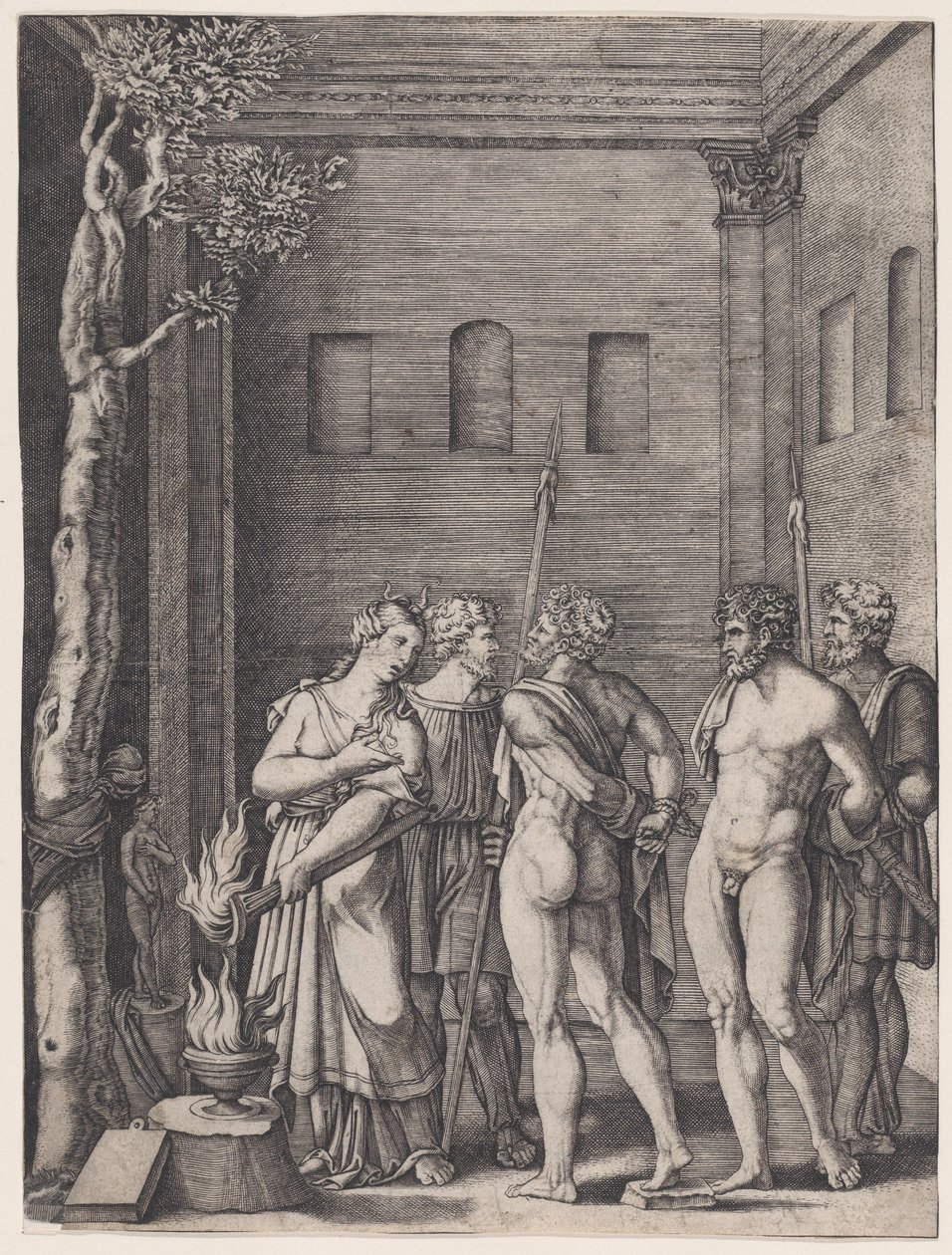 Ephigenia, Ca. 1514-36. alkotó: Agostino Veneziano