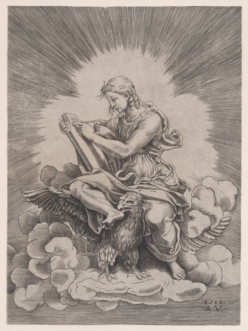 Szent János, 1518-ban. alkotó: Agostino Veneziano