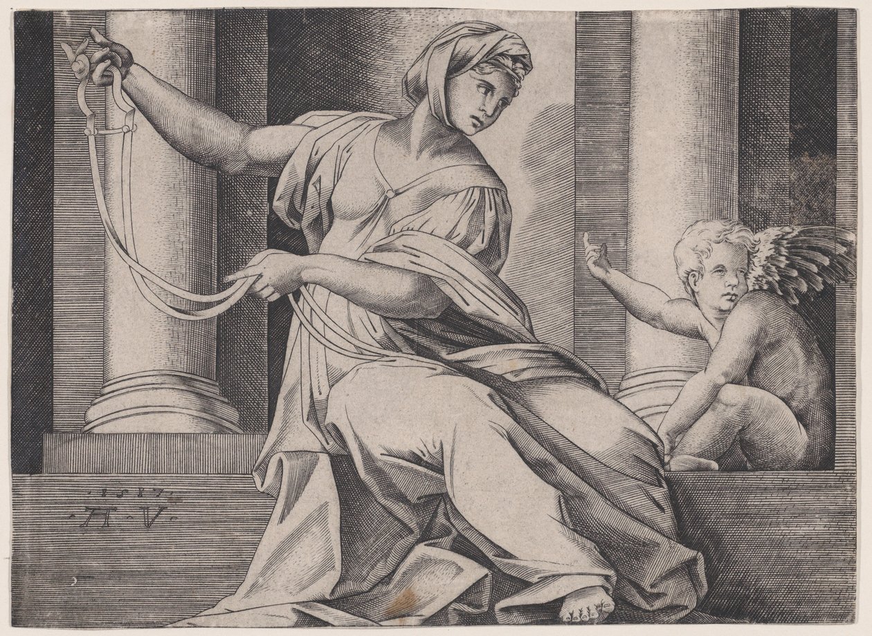 Temperance, 1517-ben kelt. alkotó: Agostino Veneziano