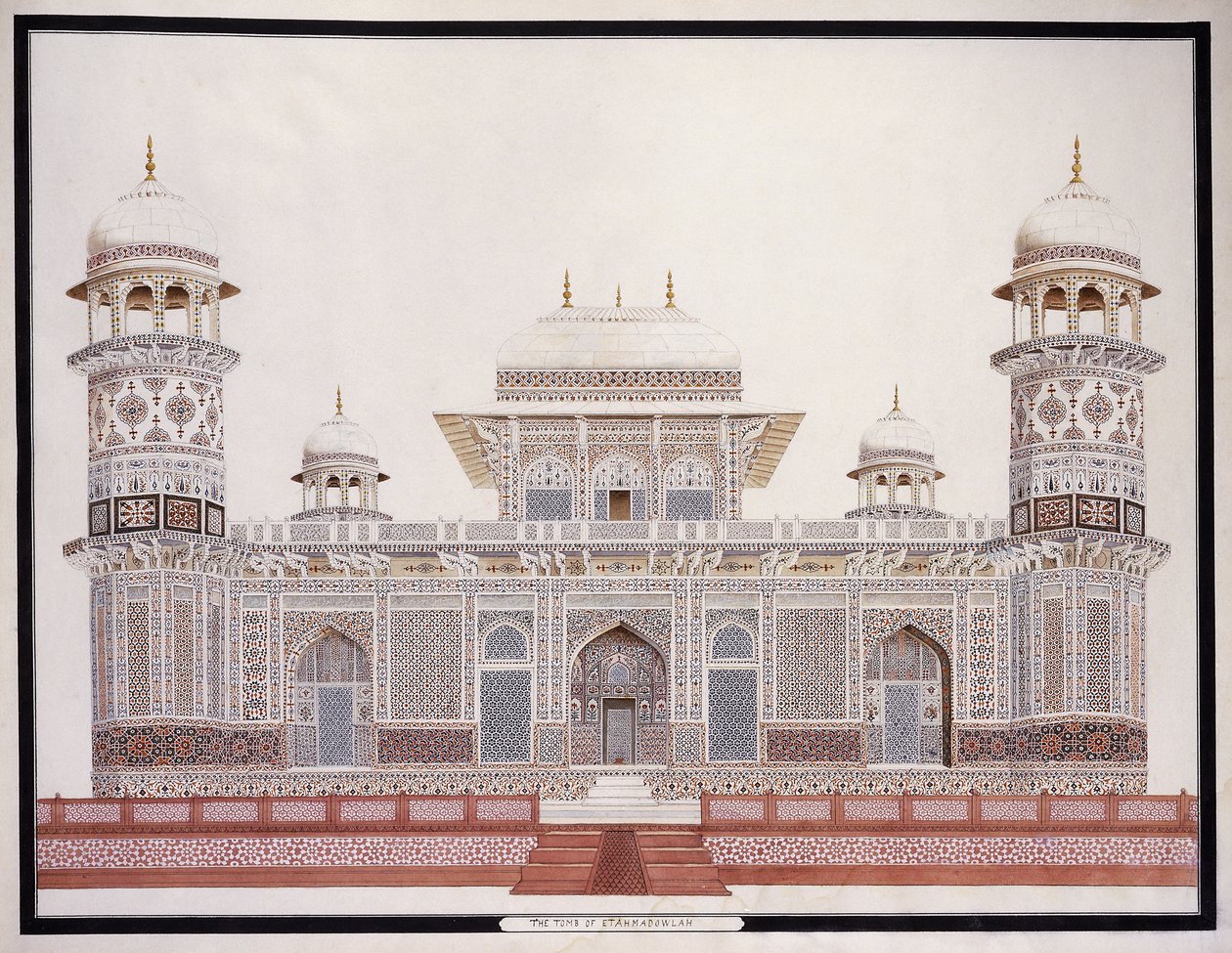 Etahmadowlah sírja, kb. 1815 alkotó: Agra School
