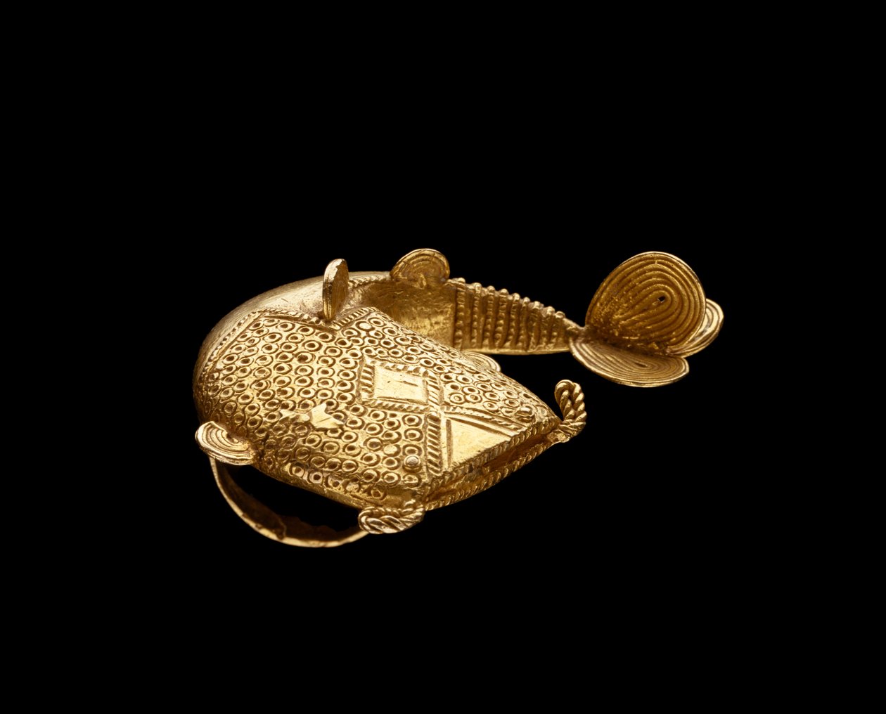 Ring, Ghána, 1900 körül (arany) alkotó: Akan School