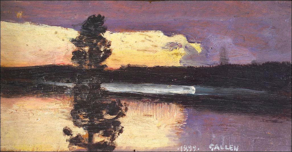 Napnyugta alkotó: Akseli Gallen Kallela