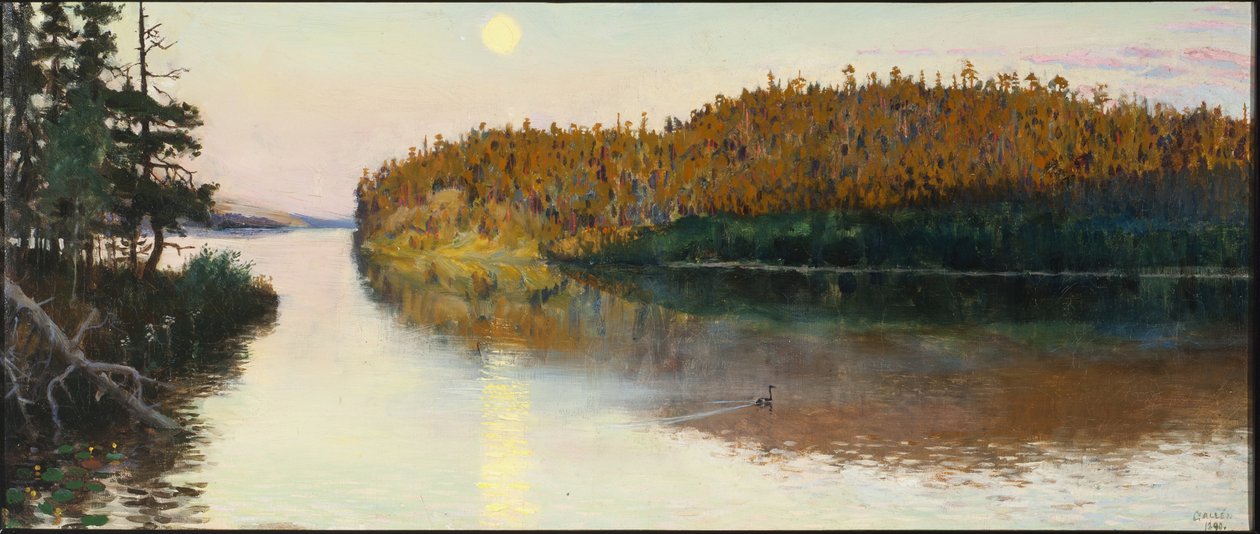 Kuhmói táj, 1890. alkotó: Akseli Gallen Kallela