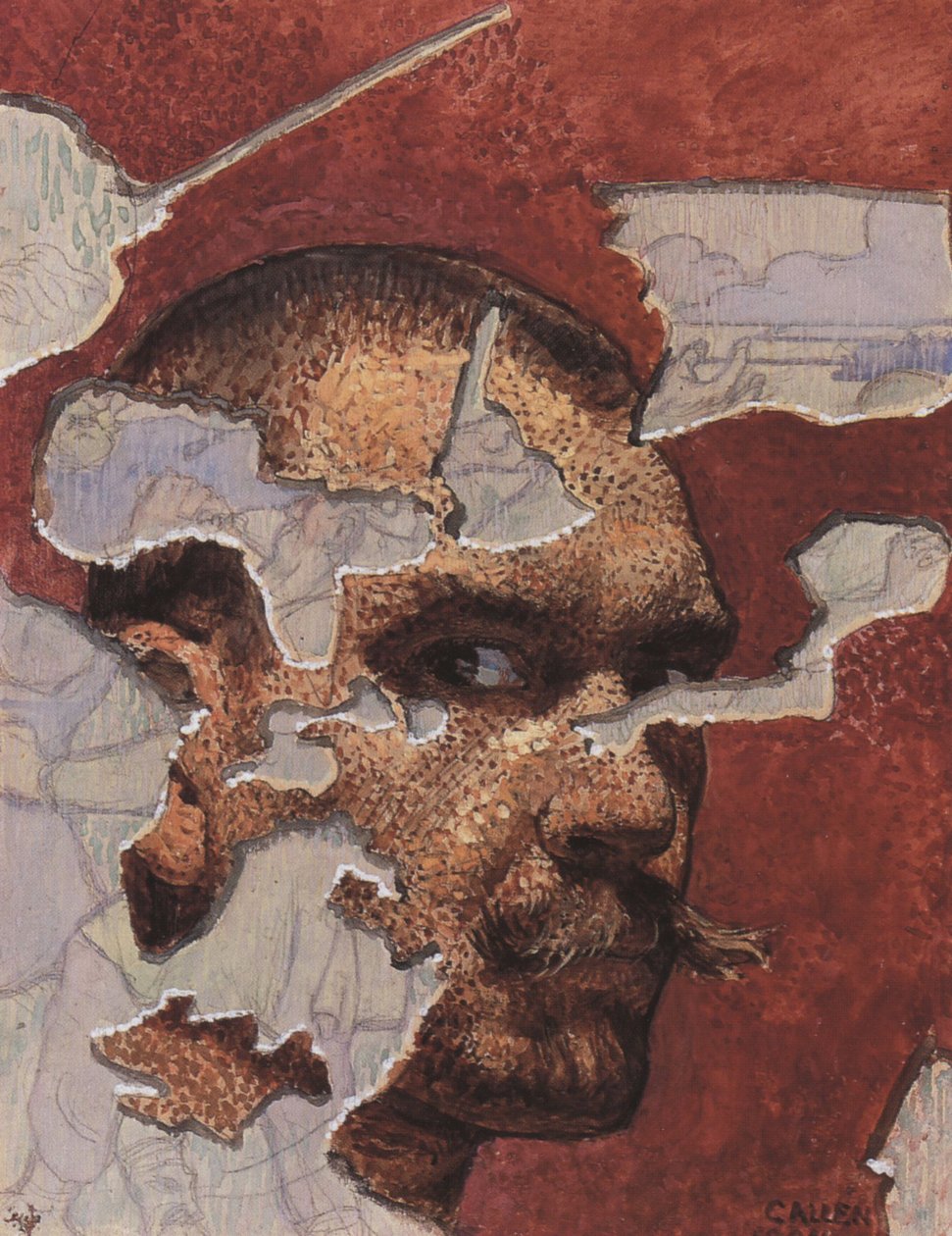 Önarckép freskóként, 1894 alkotó: Akseli Gallen Kallela