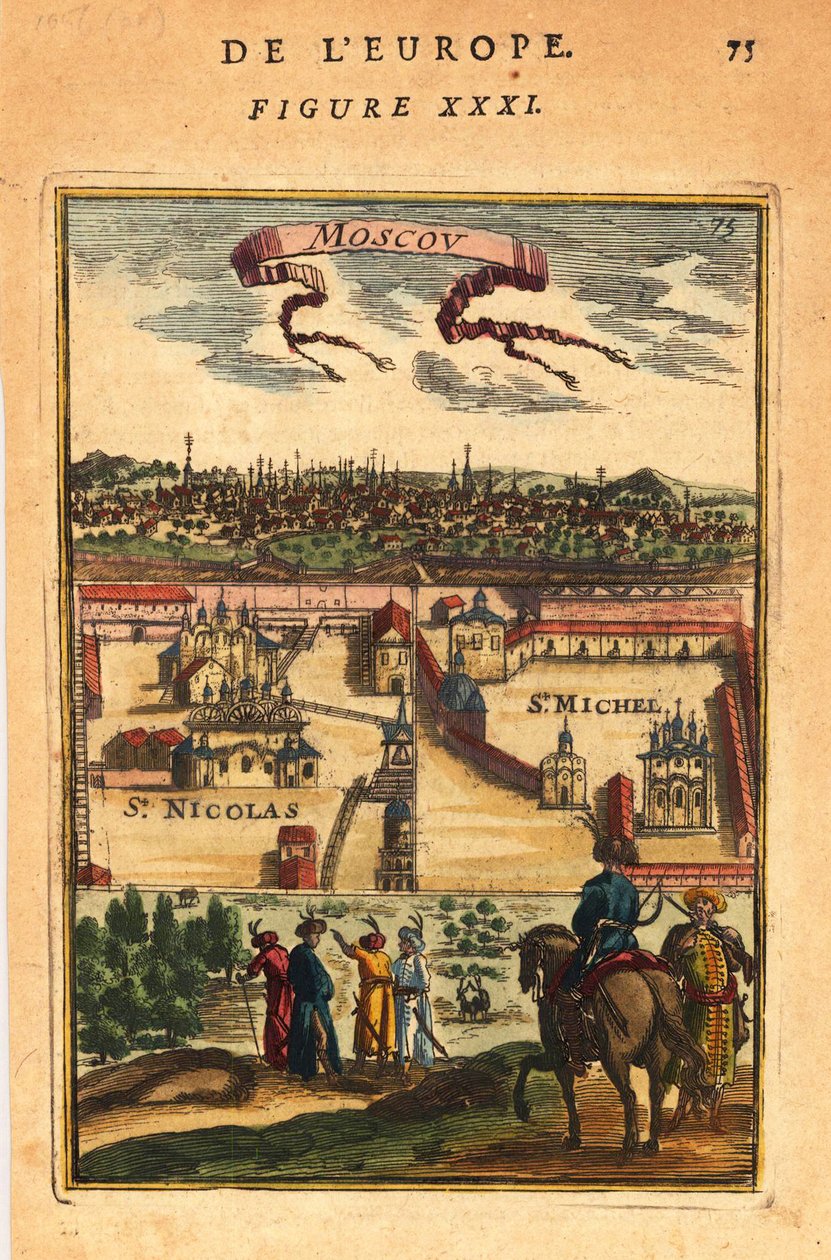 Moszkva, 1683 alkotó: Alain Manesson Mallet