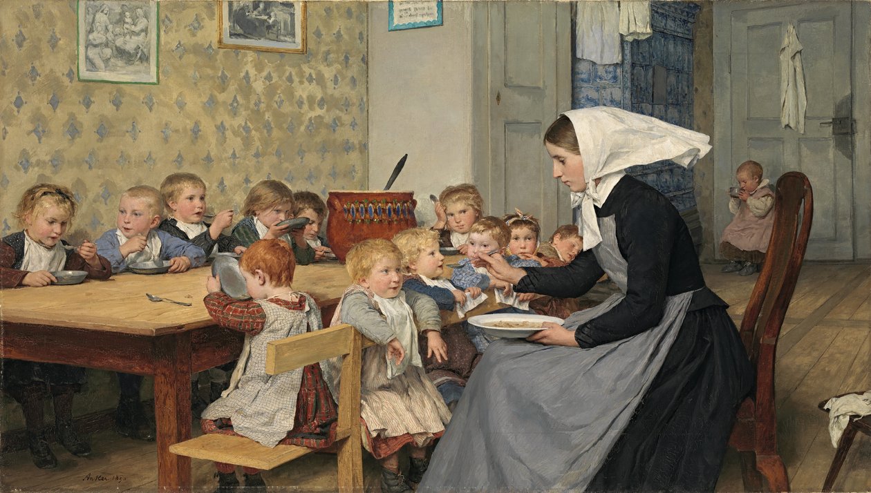 A bölcsőde I. alkotó: Albert Anker