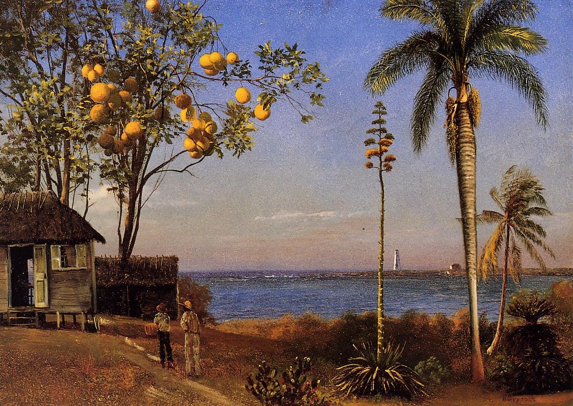 Kilátás a Bahamákon alkotó: Albert Bierstadt