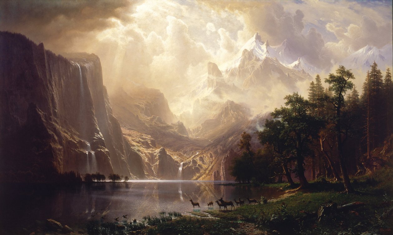 A Sierra Nevada, Kalifornia alkotó: Albert Bierstadt