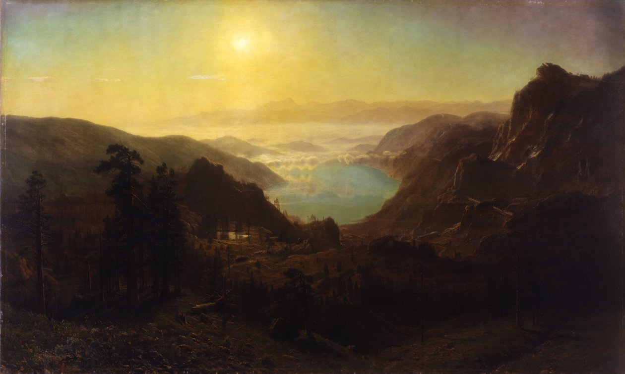 A Donner-tó a csúcsról, 1873 alkotó: Albert Bierstadt