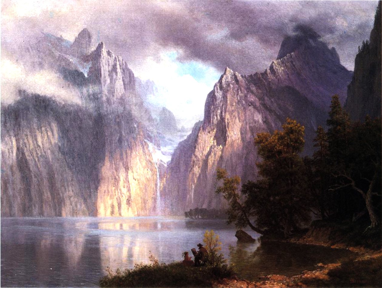 Sierra Nevadában, 1861 körül alkotó: Albert Bierstadt