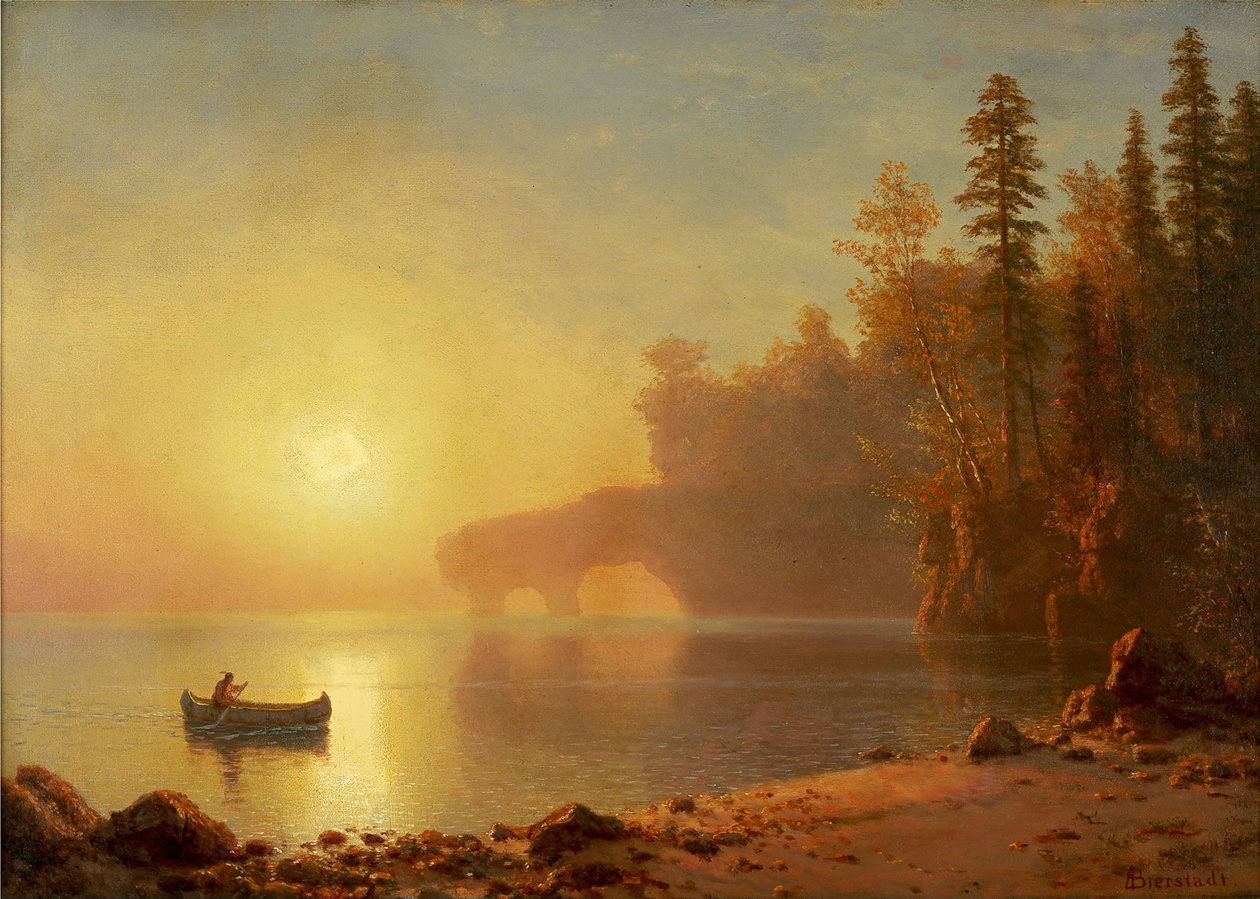 Indiai kenu alkotó: Albert Bierstadt