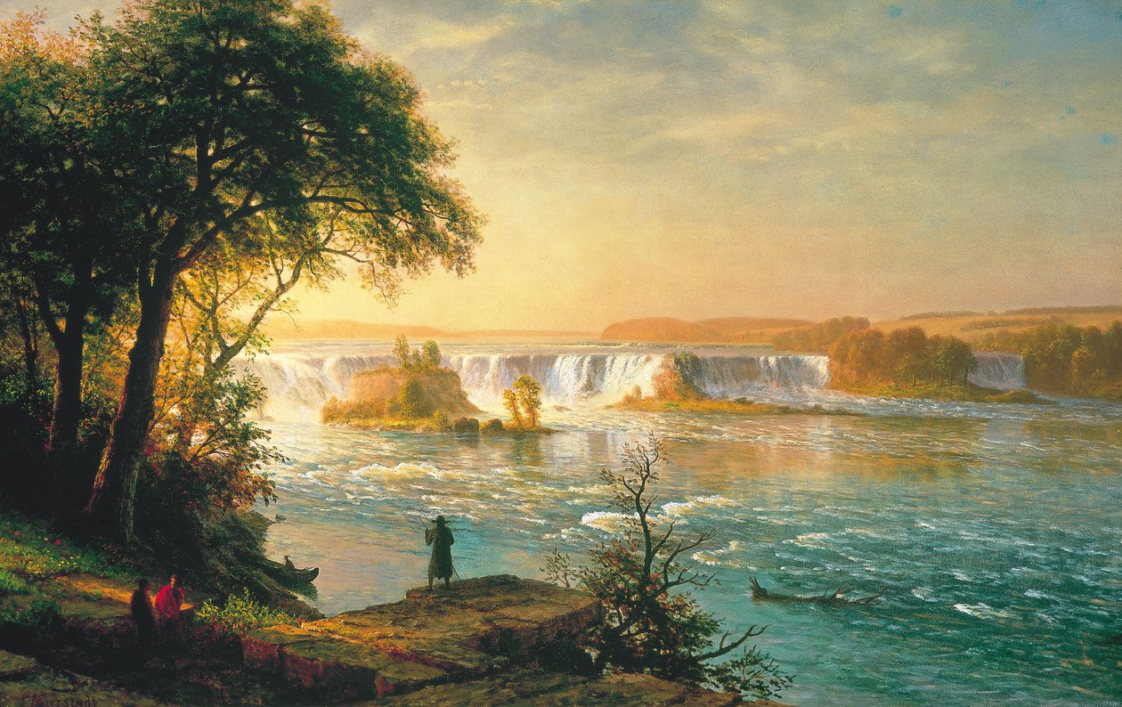 Szent Antal vízesése alkotó: Albert Bierstadt