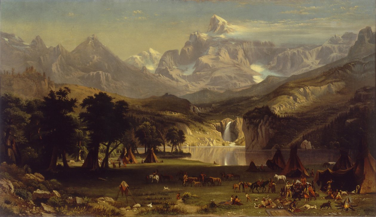 A Sziklás-hegység, Landers Peak alkotó: Albert Bierstadt