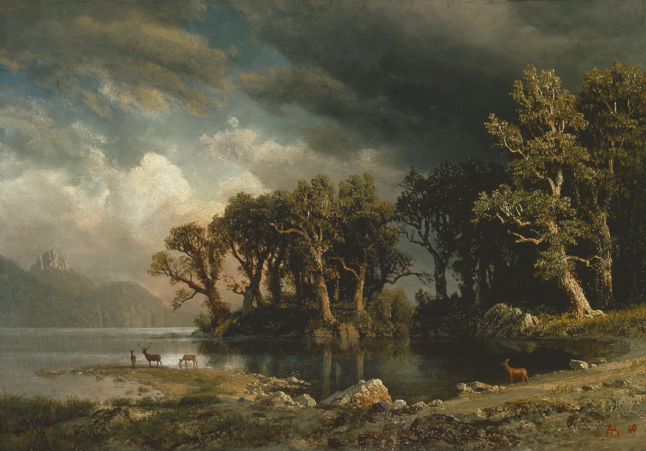 A közelgő vihar alkotó: Albert Bierstadt