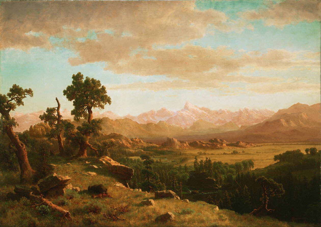 Szél folyó vidéke alkotó: Albert Bierstadt