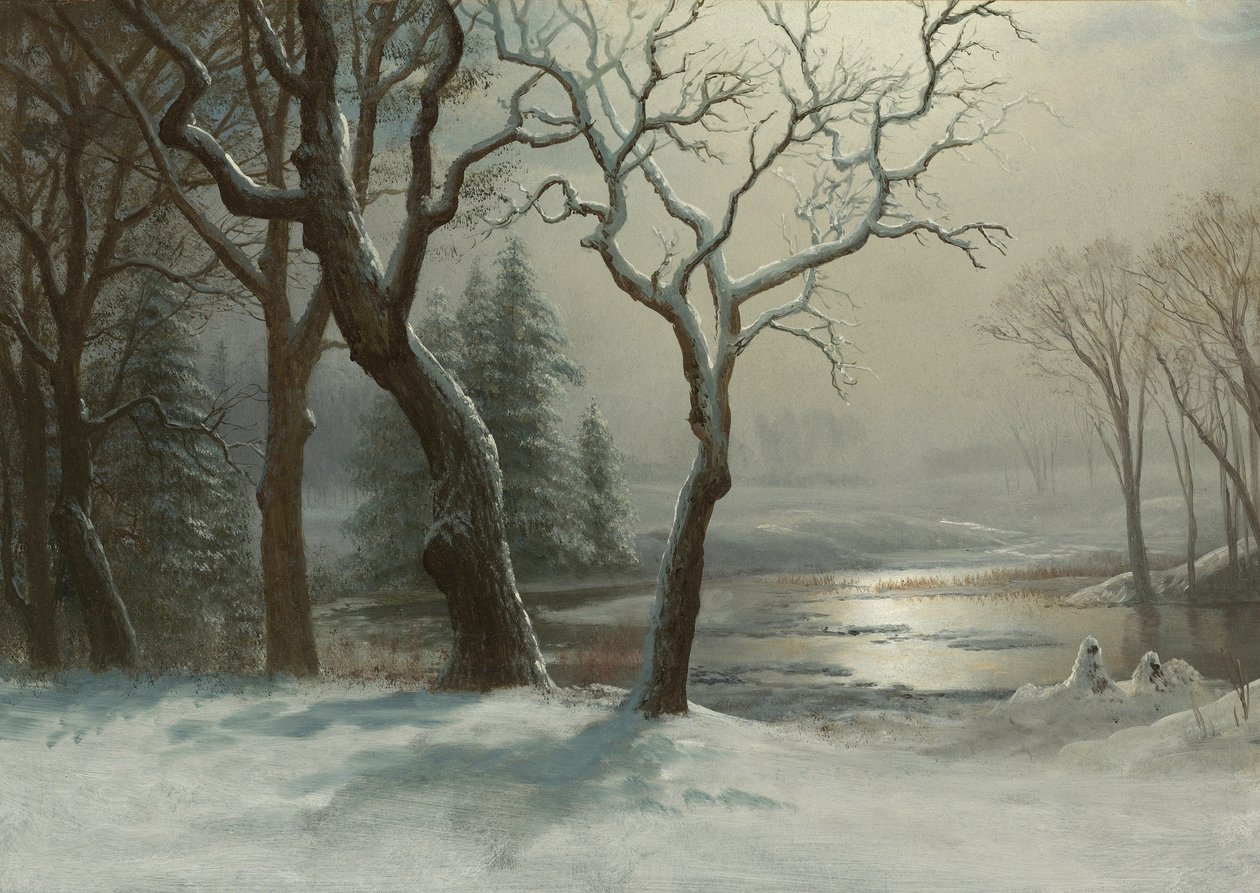 Tél Yosemite -ben alkotó: Albert Bierstadt