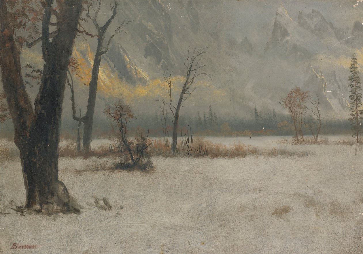 Téli táj alkotó: Albert Bierstadt