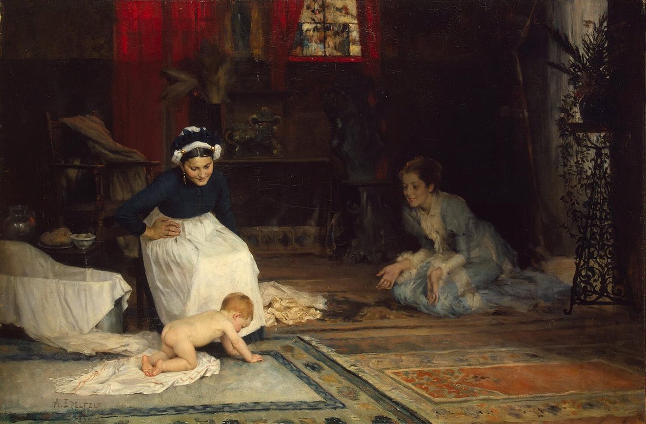 Az Óvodában alkotó: Albert Gustaf Aristides Edelfelt