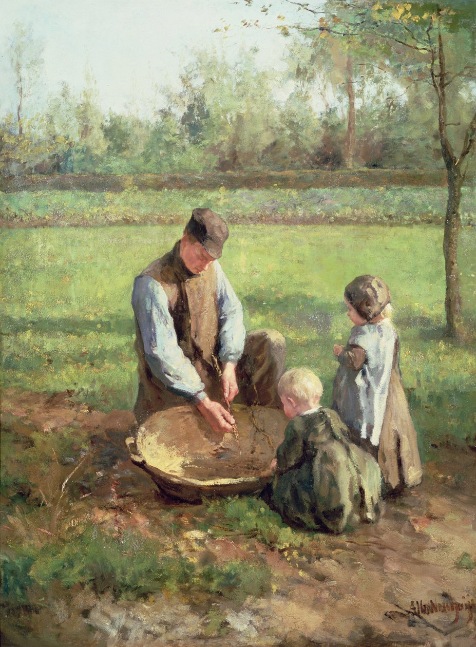 Apa munkáját nézni alkotó: Albert Neuhuys