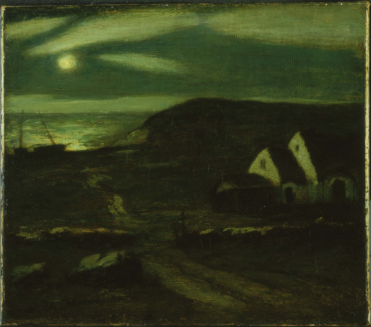 Halászkunyhó alkotó: Albert Pinkham Ryder