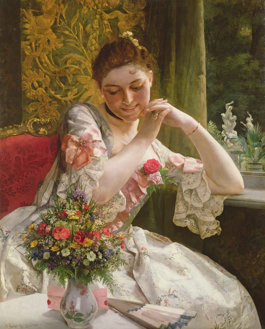 A csokor (1880 körül) alkotó: Albert Raudnitz