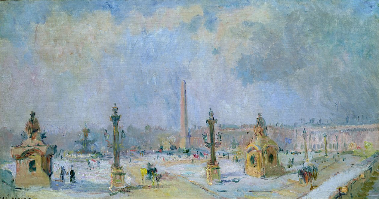 A Place de la Concorde, Párizs alkotó: Albert Charles Lebourg