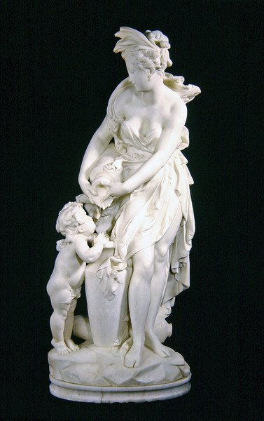La Source (fehér márvány) alkotó: Albert Ernest Carrier Belleuse