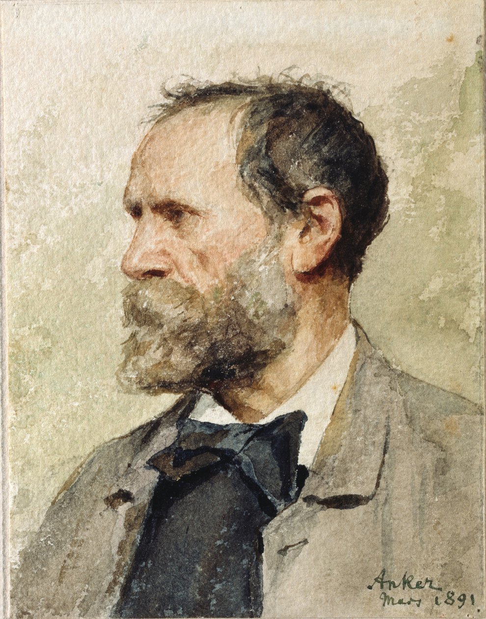 Önarckép, 1891. alkotó: Albert Anker