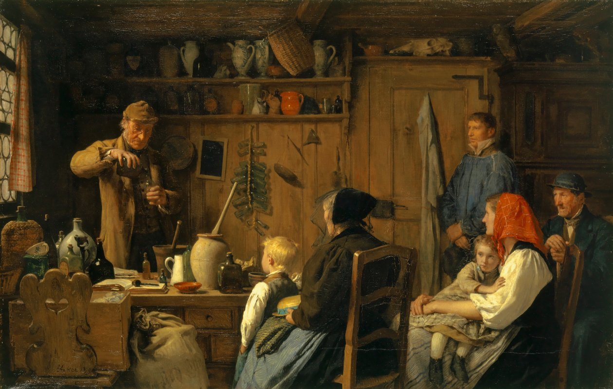The Quack I, 1879 alkotó: Albert Anker