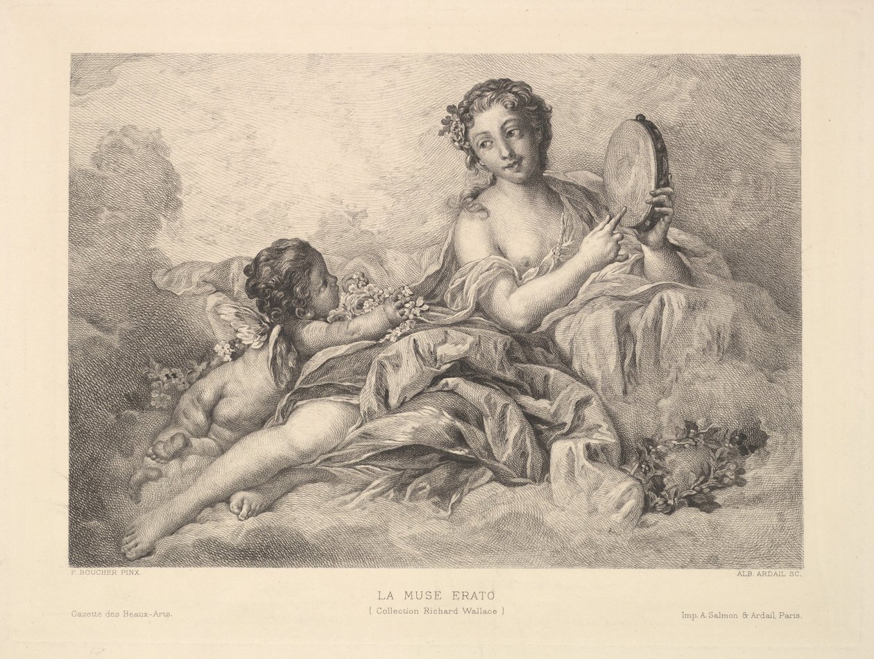A Muse Erato, 1890. alkotó: Albert Ardail