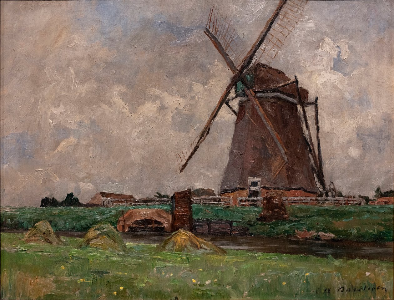 Hollandiában, 1892 körül (olaj, vászon) alkotó: Albert Baertsoen