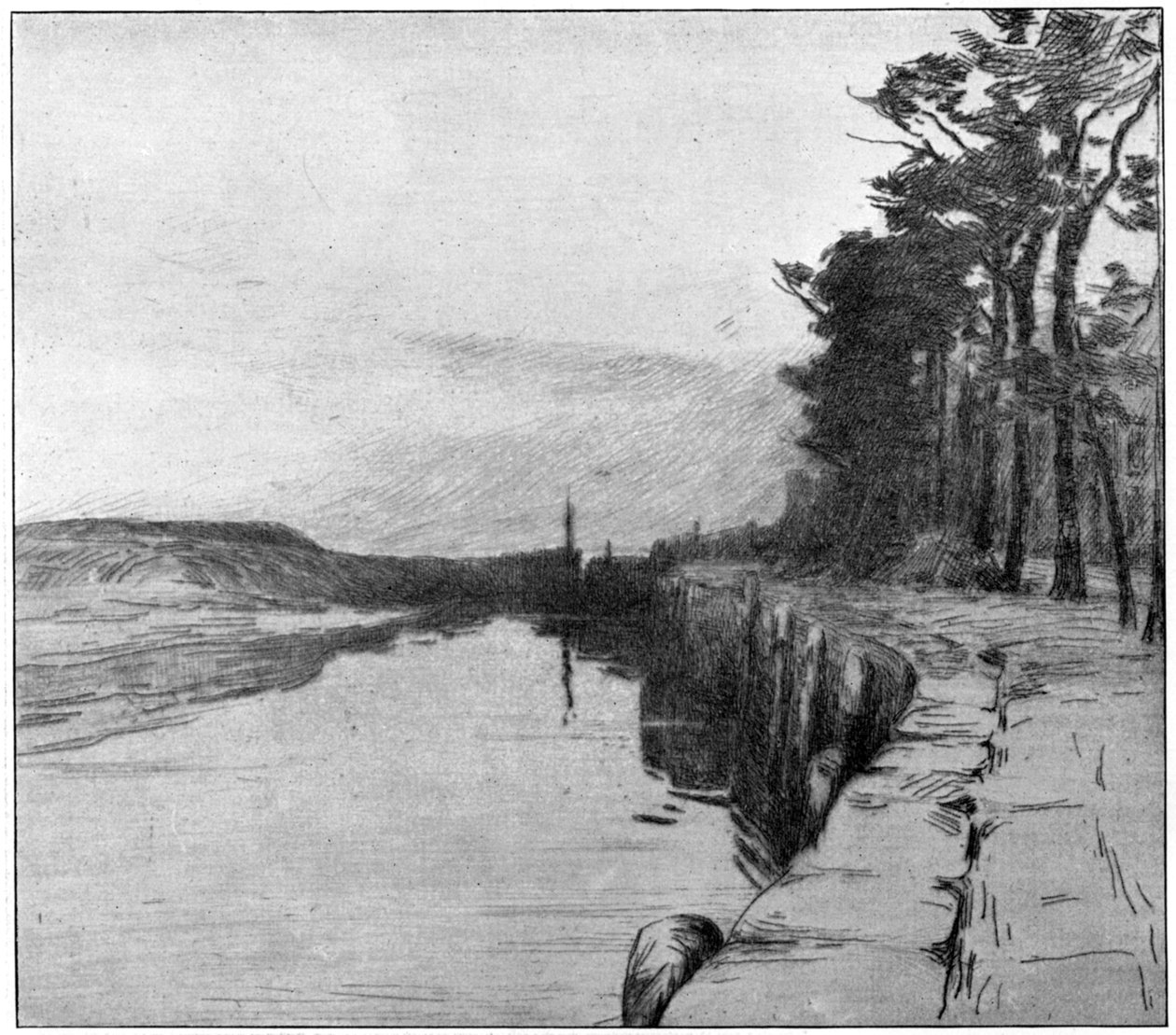 A régi kikötő, Veere, 1898. alkotó: Albert Baertsoen