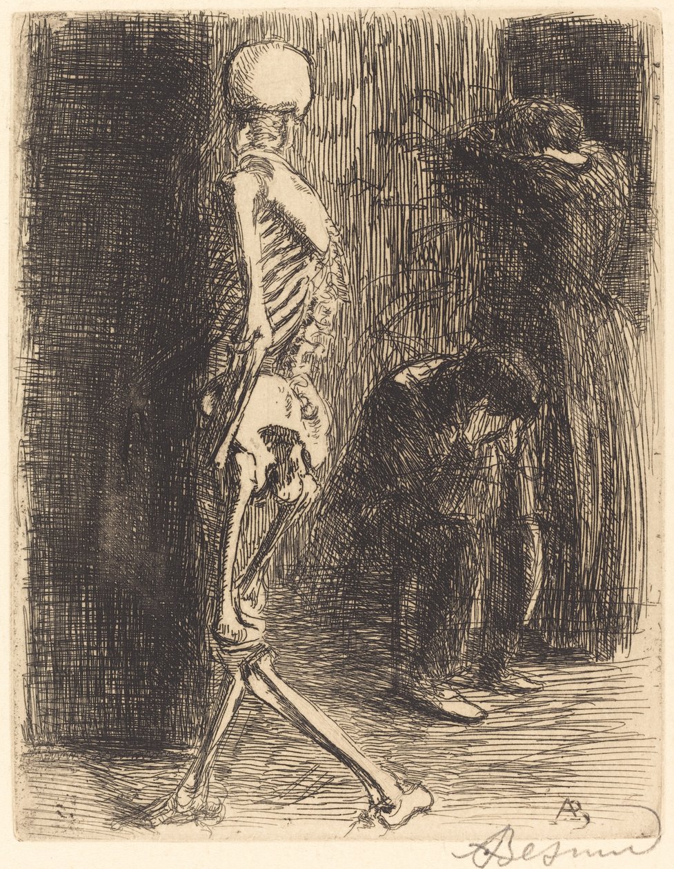 A látogatás után alkotó: Albert Besnard