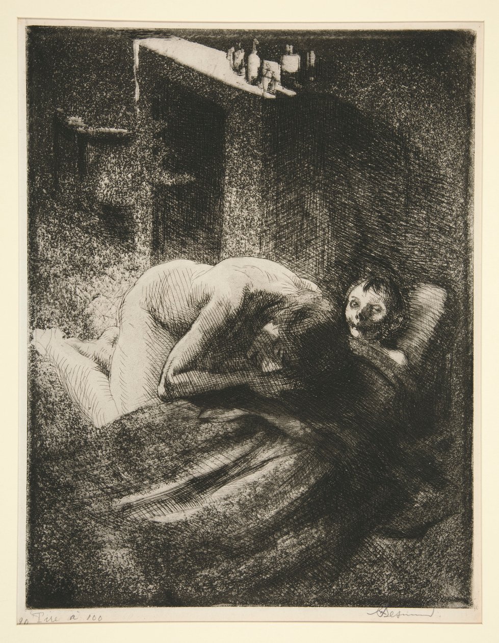 La Mis?re (vagy L alkotó: Albert Besnard