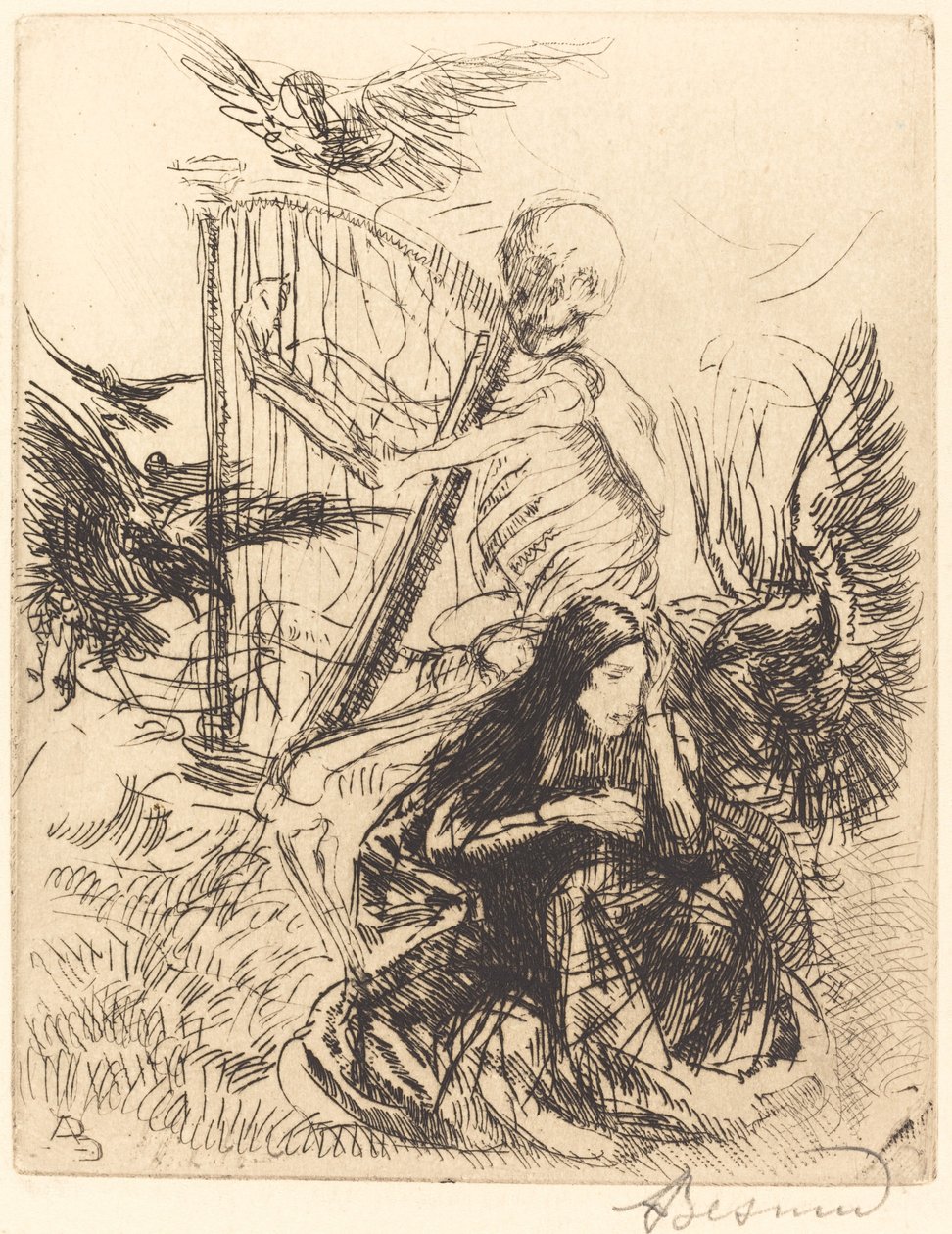 Zenész alkotó: Albert Besnard