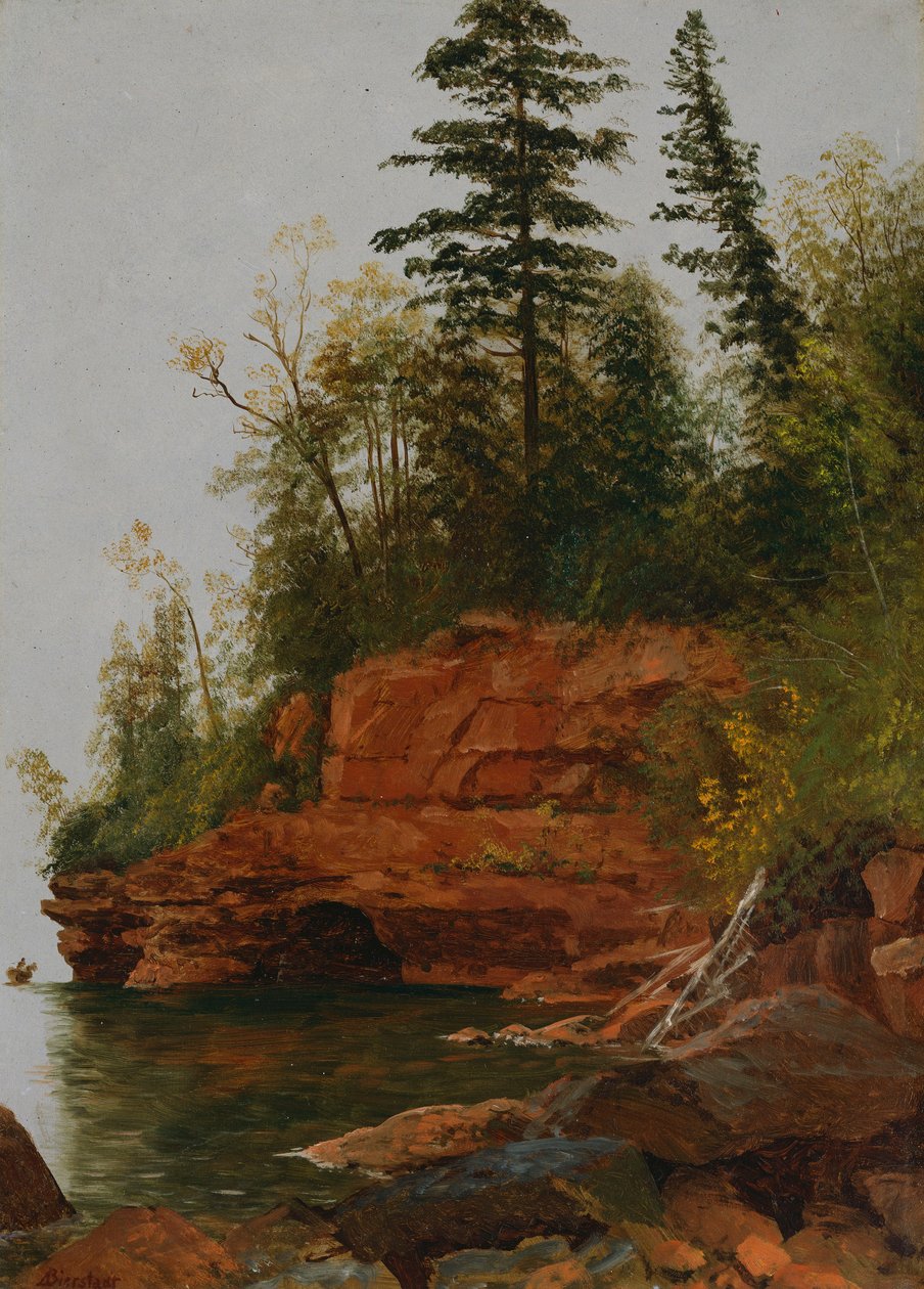 Egy Rocky Cove alkotó: Albert Bierstadt