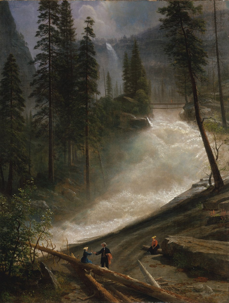 Nevada Falls, Yosemite, 1872 vagy 1873 alkotó: Albert Bierstadt