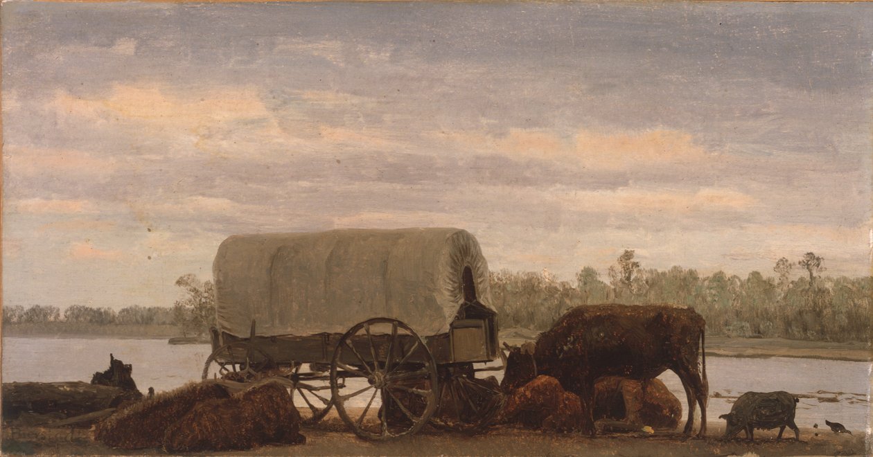 Délben a tányéron alkotó: Albert Bierstadt