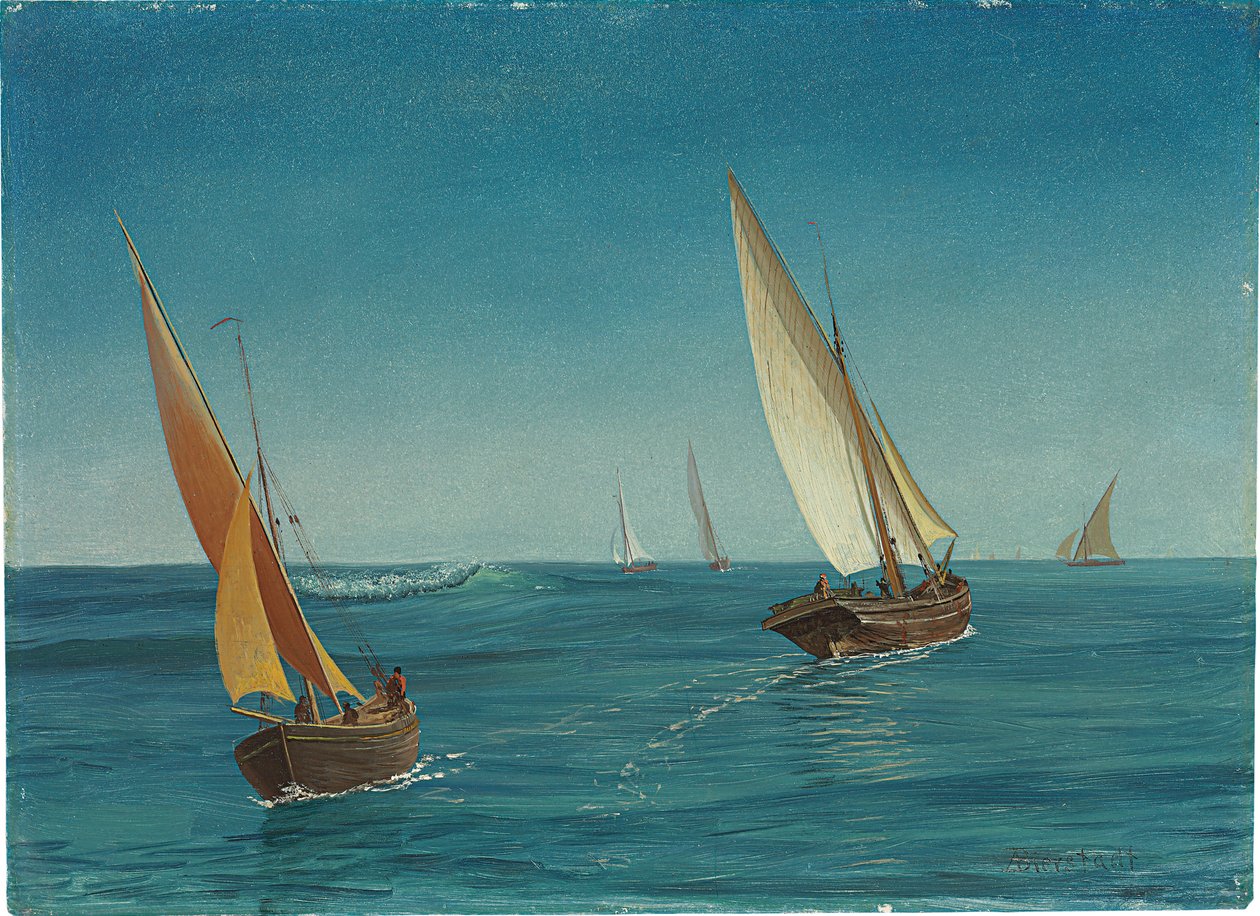 A Földközi-tengeren alkotó: Albert Bierstadt