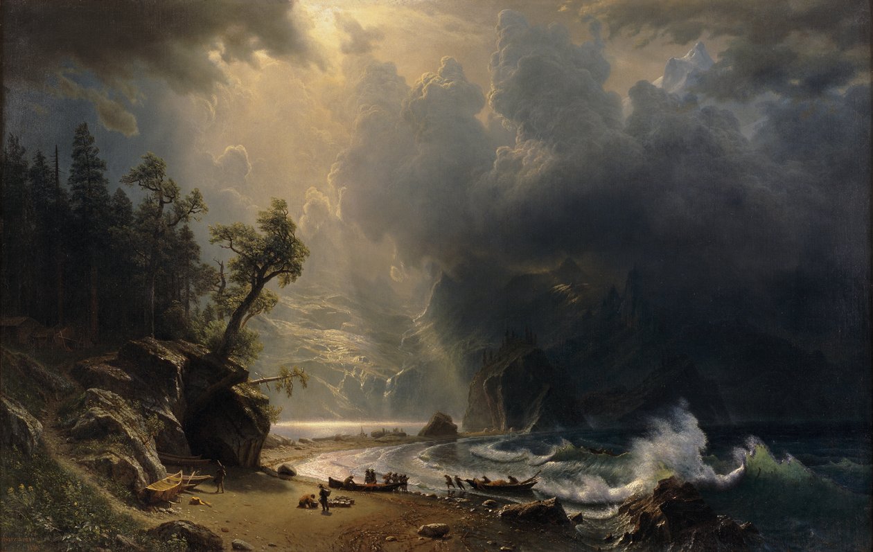 Puget Sound a Csendes-óceán partján, 1870 alkotó: Albert Bierstadt
