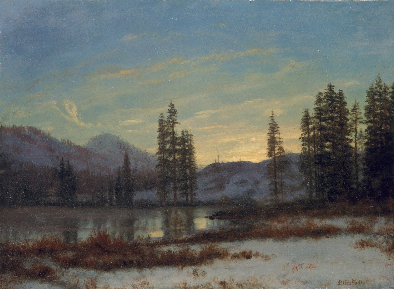 Hó a Sziklás-hegységben alkotó: Albert Bierstadt