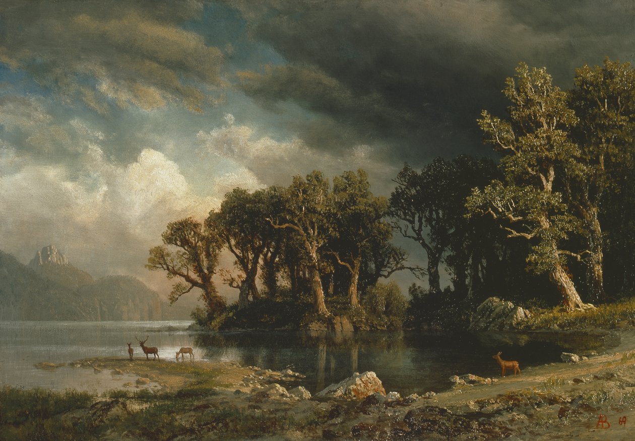 A közelgő vihar alkotó: Albert Bierstadt